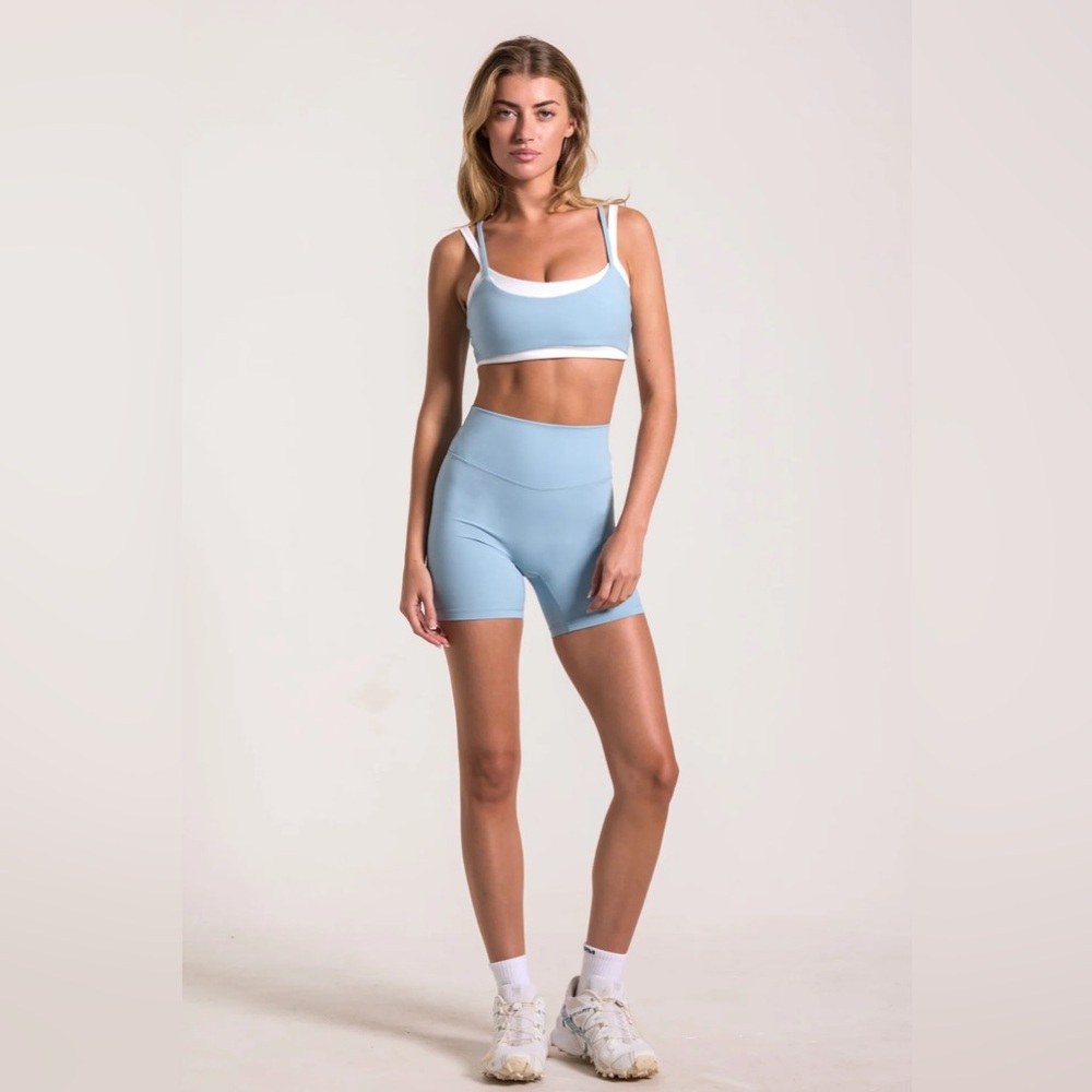 Sky Layered Bra and Core Shorts